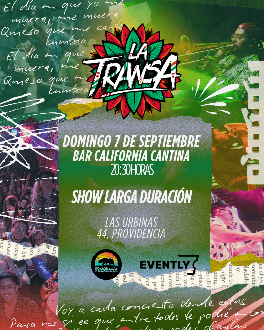 La Transa – Show Larga Duración + Temas Inéditos – California Cantina image}